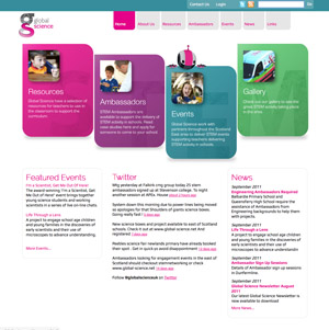 Global Science 2011 Web Site