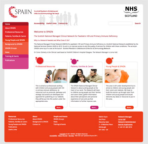 NHS SPAIIN Web Site